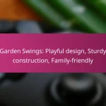 Garden Swings: Playful design, Sturdy construction, Family-friendly